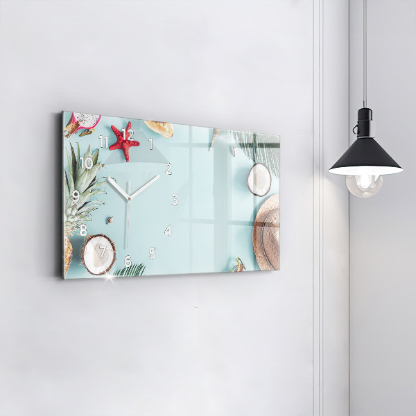 Horizontálne hodiny Letná kompozícia