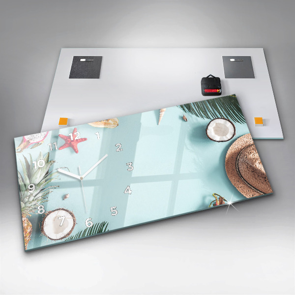 Horizontálne hodiny Letná kompozícia