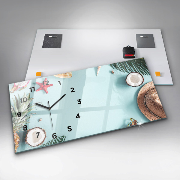 Horizontálne hodiny Letná kompozícia