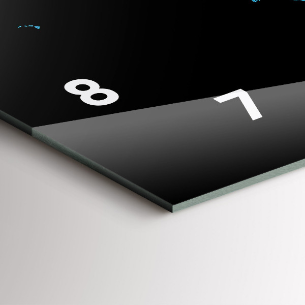 Horizontálne hodiny Obrysy mapy sveta