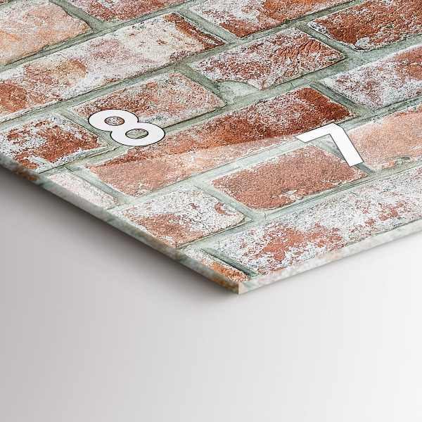 Horizontálne hodiny Tehlová stena