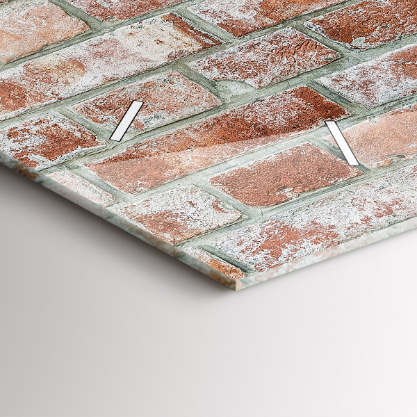 Horizontálne hodiny Tehlová stena