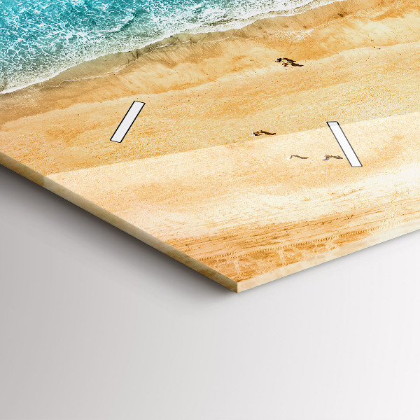 Horizontálne hodiny Ľudia na morskej pláži