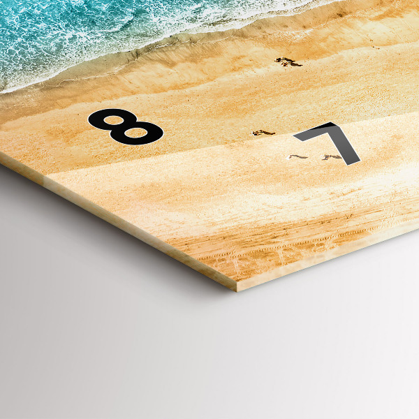 Horizontálne hodiny Ľudia na morskej pláži