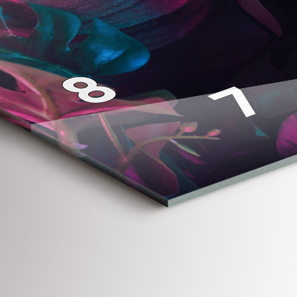 Horizontálne hodiny Exotické kvety