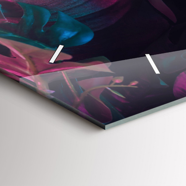 Horizontálne hodiny Exotické kvety