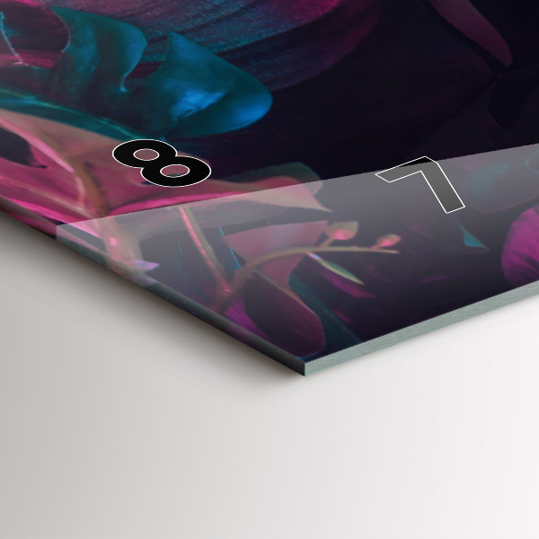 Horizontálne hodiny Exotické kvety