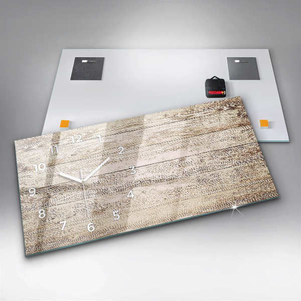 Horizontálne hodiny Drevené panely