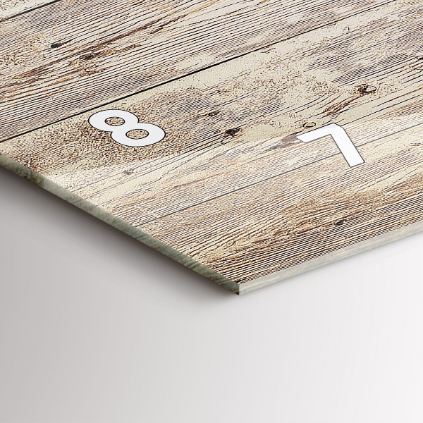 Horizontálne hodiny Drevené panely