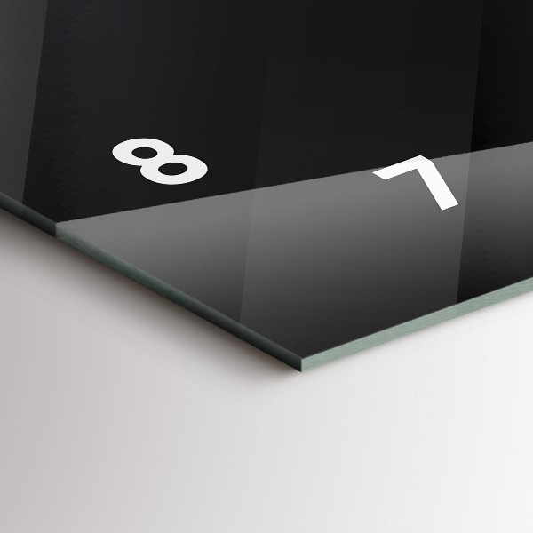 Horizontálne hodiny Vzor tmavých stien