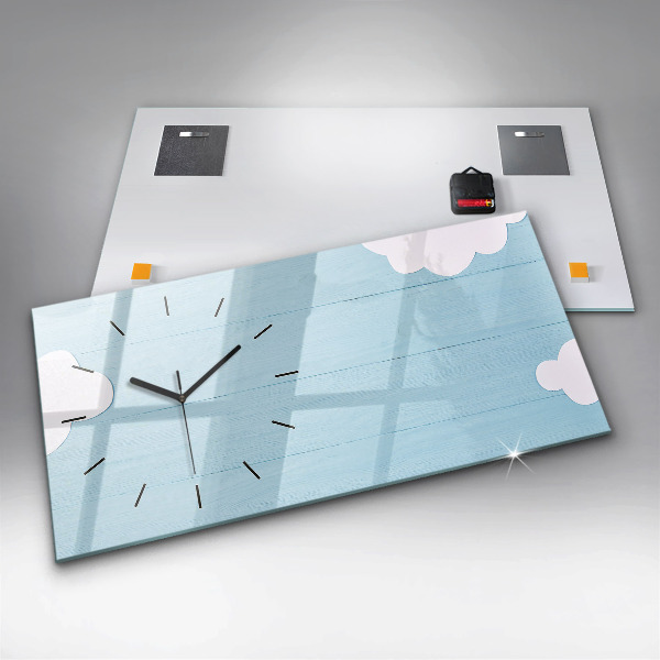 Horizontálne hodiny Detská tabuľa