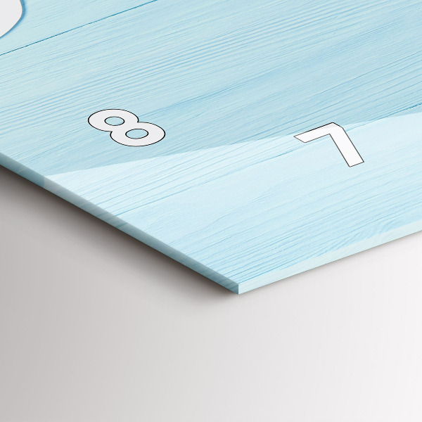 Horizontálne hodiny Detská tabuľa