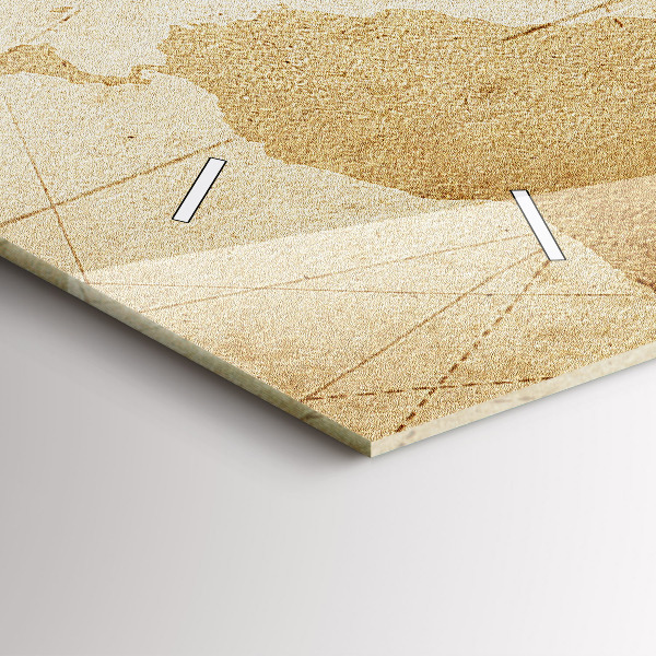 Horizontálne hodiny Vintage mapa sveta