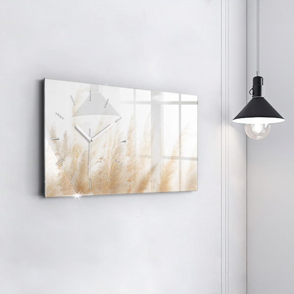 Horizontálne hodiny Abstrakcia obilnín