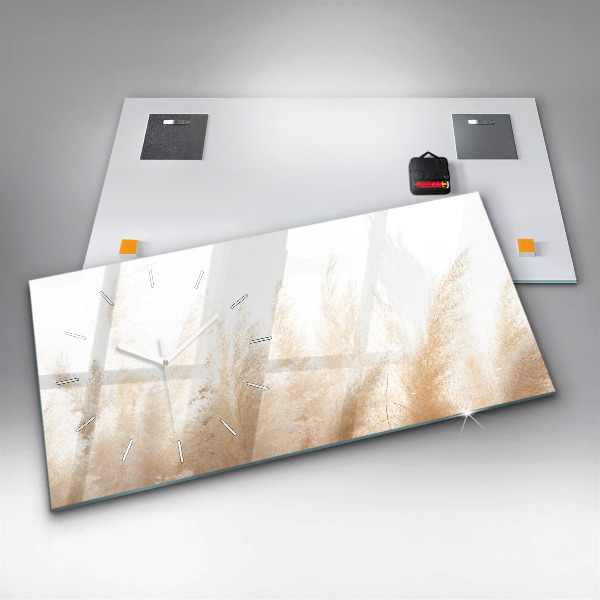 Horizontálne hodiny Abstrakcia obilnín