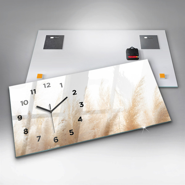 Horizontálne hodiny Abstrakcia obilnín