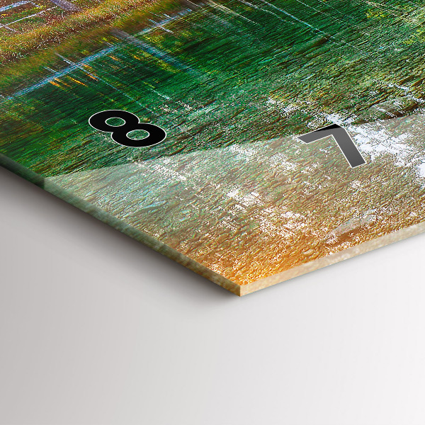 Horizontálne hodiny Horská krajina rieky