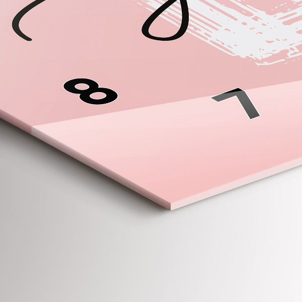 Horizontálne hodiny Nápis Milujte sa