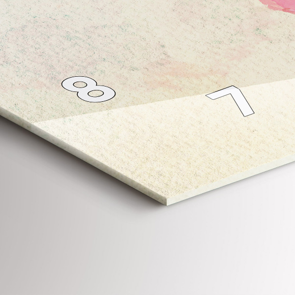 Horizontálne hodiny Akvarelová mapa sveta