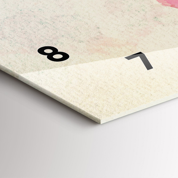 Horizontálne hodiny Akvarelová mapa sveta