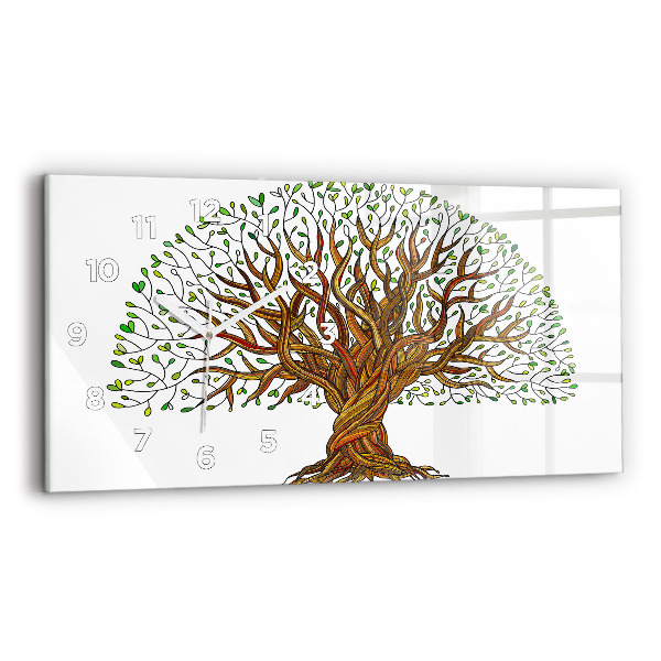 Horizontálne hodiny Korene stromov