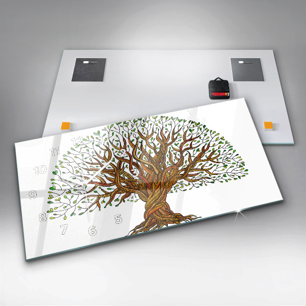 Horizontálne hodiny Korene stromov