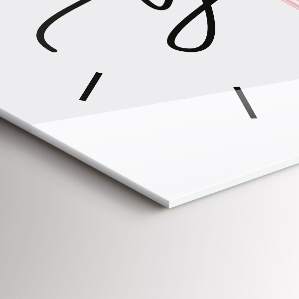 Horizontálne hodiny Nápis Buď sám sebou