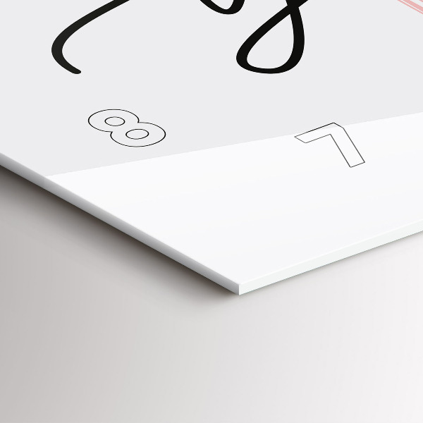 Horizontálne hodiny Nápis Buď sám sebou