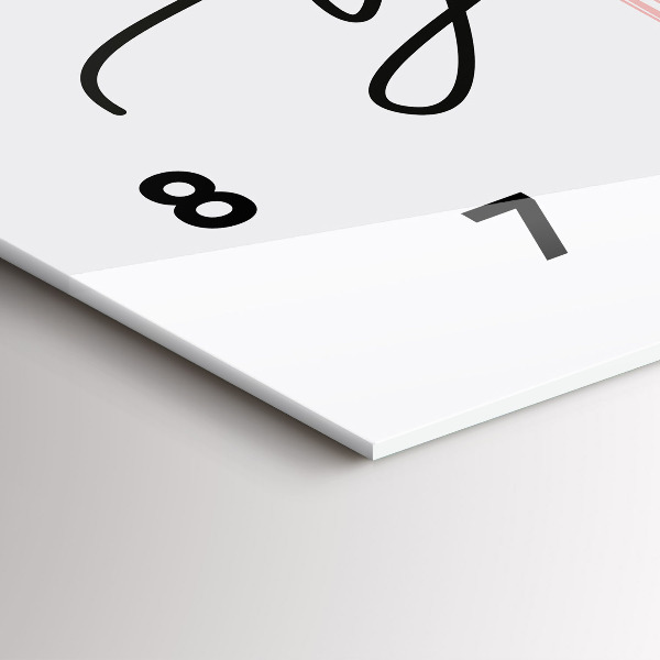 Horizontálne hodiny Nápis Buď sám sebou