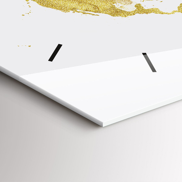 Horizontálne hodiny Zlatá mapa sveta