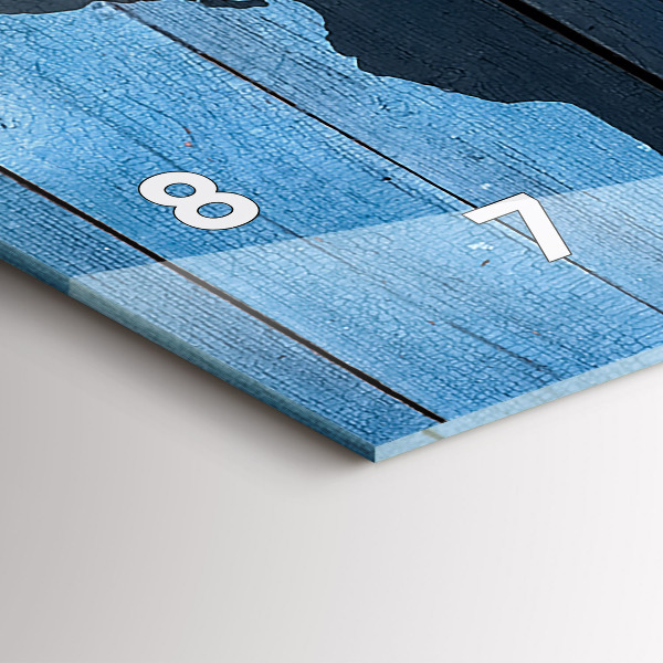 Horizontálne hodiny Palubná mapa sveta