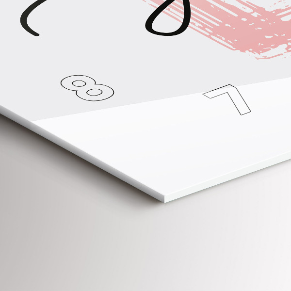 Horizontálne hodiny Nápis miluj sa