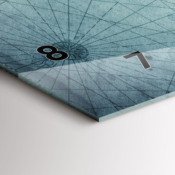 Horizontálne hodiny Vintage mapa