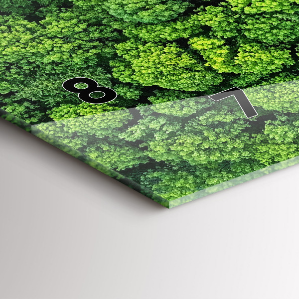 Horizontálne hodiny Les z vtáčej perspektívy