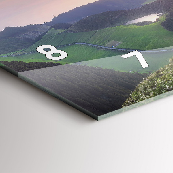 Horizontálne hodiny Horská krajina