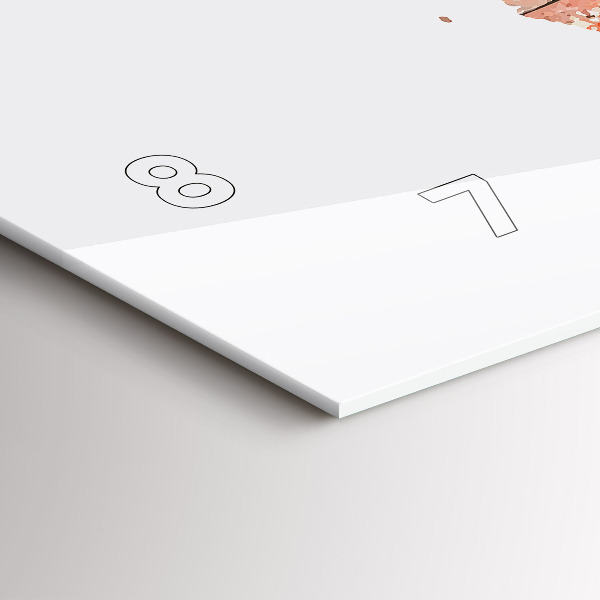 Horizontálne hodiny Stará tehlová mapa