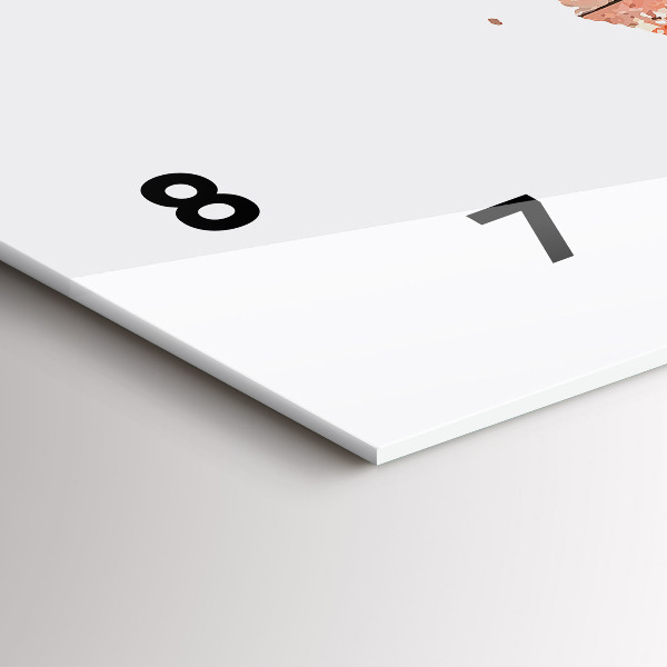 Horizontálne hodiny Stará tehlová mapa