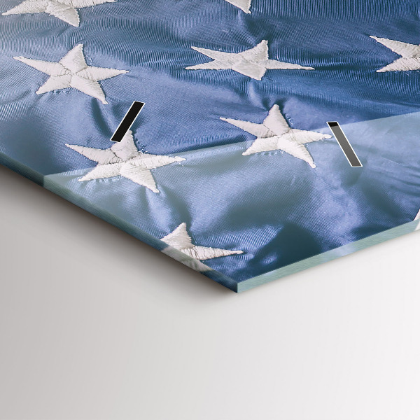 Horizontálne hodiny americká vlajka