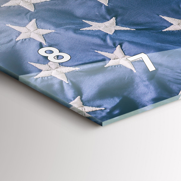 Horizontálne hodiny americká vlajka