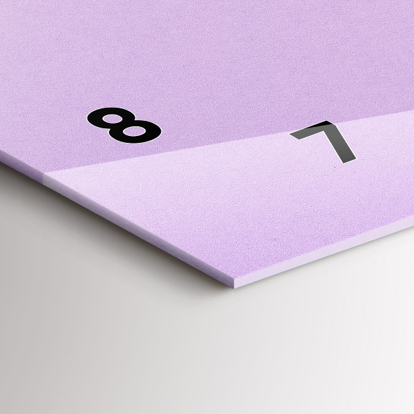 Horizontálne hodiny Pastelový vzor