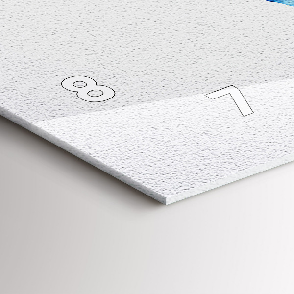 Horizontálne hodiny Akvarelová mapa sveta