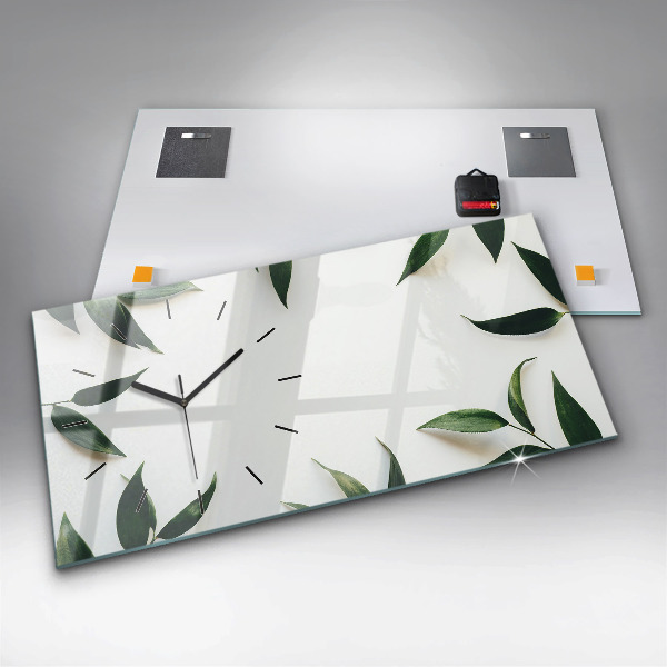 Horizontálne hodiny Rám z listov