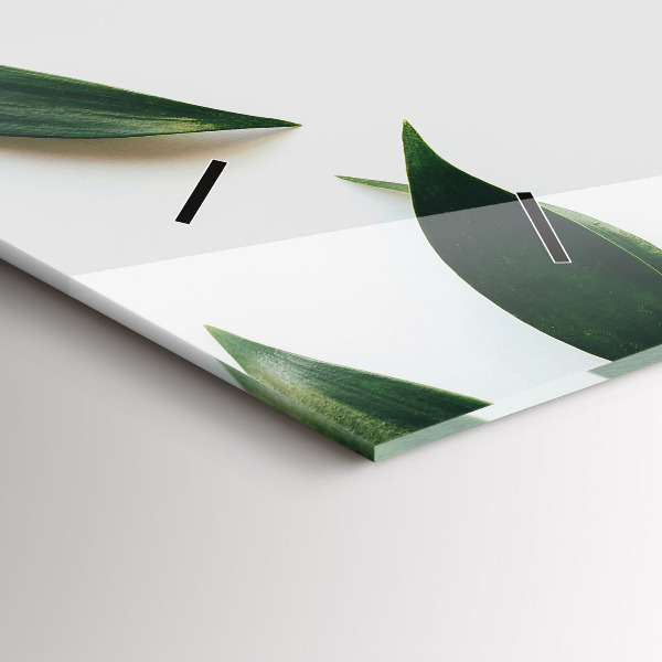 Horizontálne hodiny Rám z listov