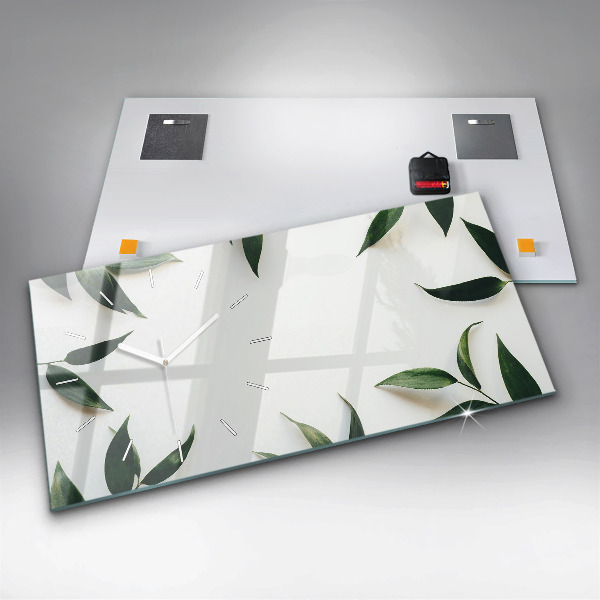 Horizontálne hodiny Rám z listov