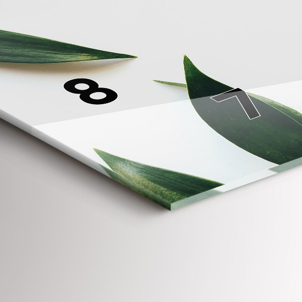 Horizontálne hodiny Rám z listov