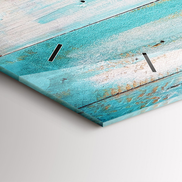 Horizontálne hodiny Modré dosky