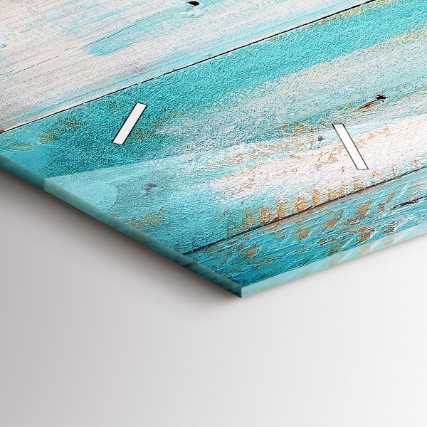 Horizontálne hodiny Modré dosky