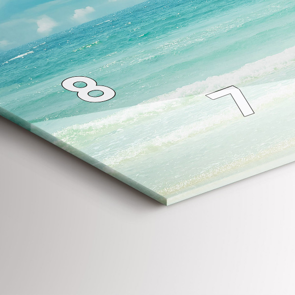 Horizontálne hodiny Morská krajina