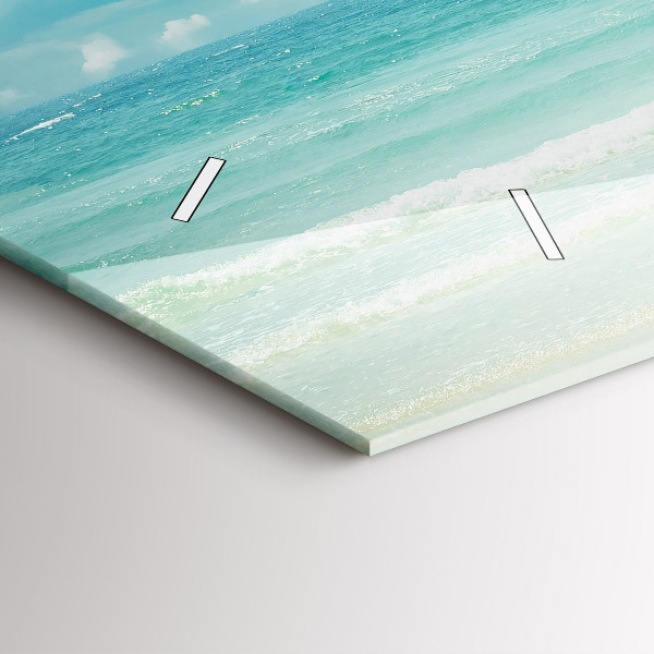 Horizontálne hodiny Morská krajina