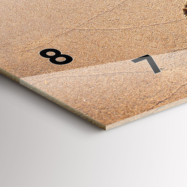 Horizontálne hodiny Plážový citát